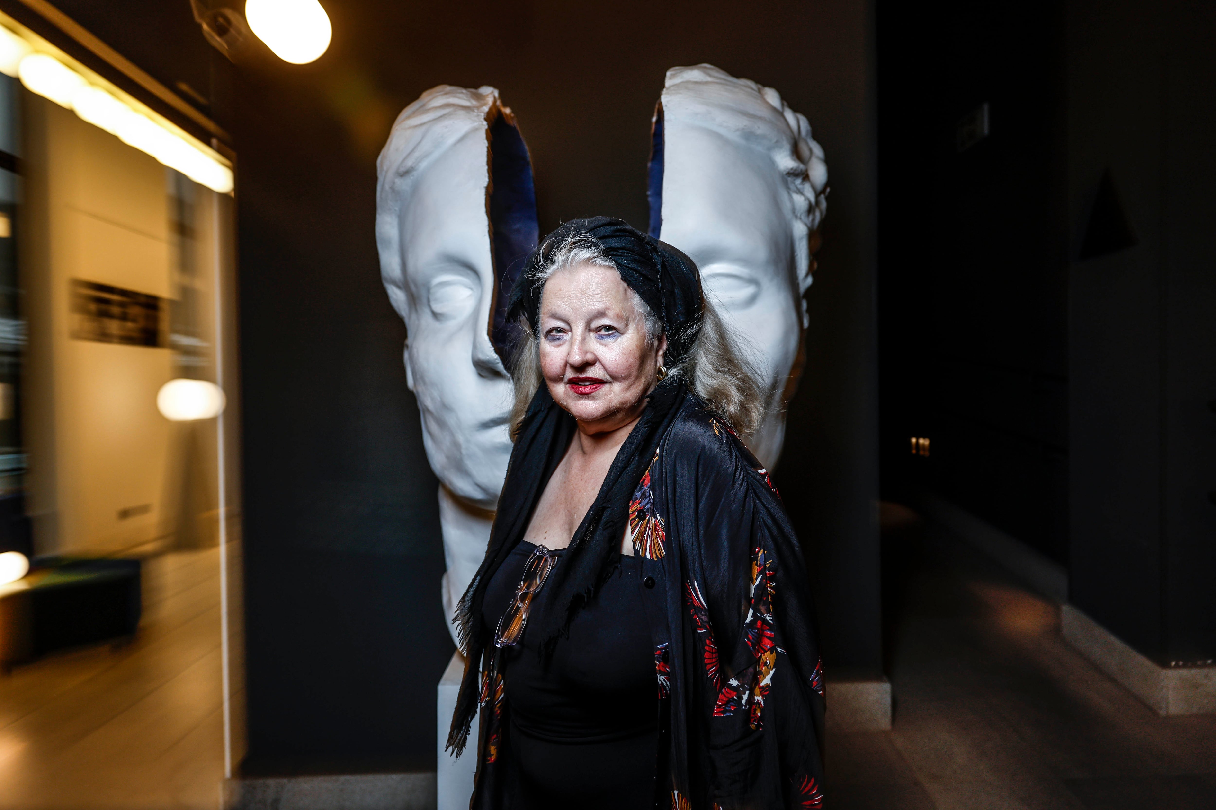 La directora de teatro Hanna Schygulla, en el Hotel One Shot de Madrid.