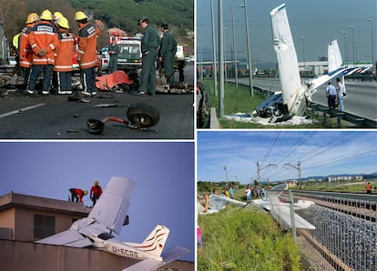 Accidentes de avionetas cerca del aeródromo desde 1998 hasta a principios de este mes (abajo a la derecha).Accidentes de avionetas cerca del aeródromo desde 1998 hasta a principios de este mes (abajo a la derecha).