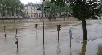 Las calles de París, inundadas.