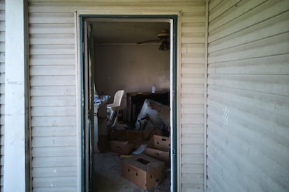 La casa de donde rescataron a niños en Hamden, Ohio