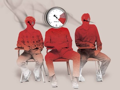 Universitarios estresados