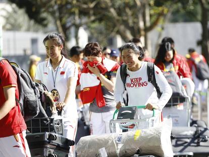 Parte da delega&ccedil;&atilde;o chinesa j&aacute; desembarcou na Vila Ol&iacute;mpica, no Rio. 