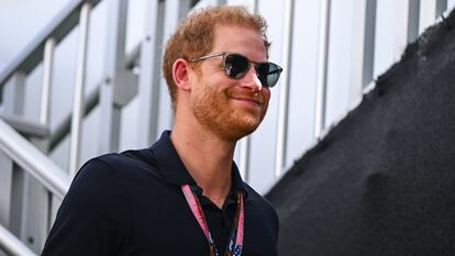 El príncipe Enrique, en el Gran Premio de F1 de Estados Unidos el 22 de octubre de 2023 en Austin, Texas.