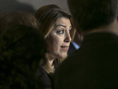 La presidenta de Andaluc&iacute;a, Susana D&iacute;az, este viernes en Barcelona.