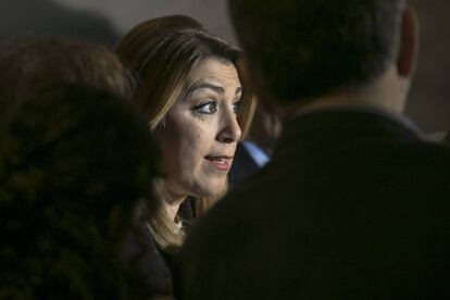 La presidenta de Andalucía, Susana Díaz, este viernes en Barcelona.