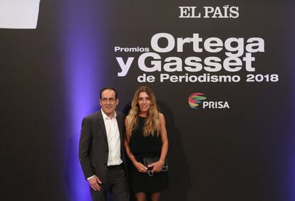 Marcela Miret y David Armengou, ganadores en la categoría de Mejor Trabajo Multimedia.