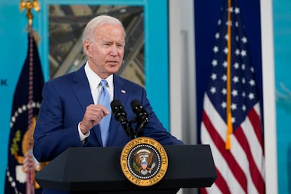 El presidente Biden intervenía el pasado día 8 desde Washington.