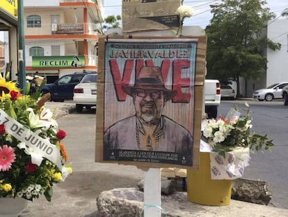 Homenaje a Javier Valdez en Culiac&aacute;n, a tres meses de su asesinato.