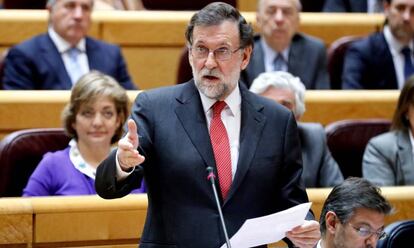 El president Mariano Rajoy al Senat.