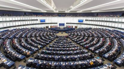 Imagen del peno de la Eurocámara en Estrasburgo.