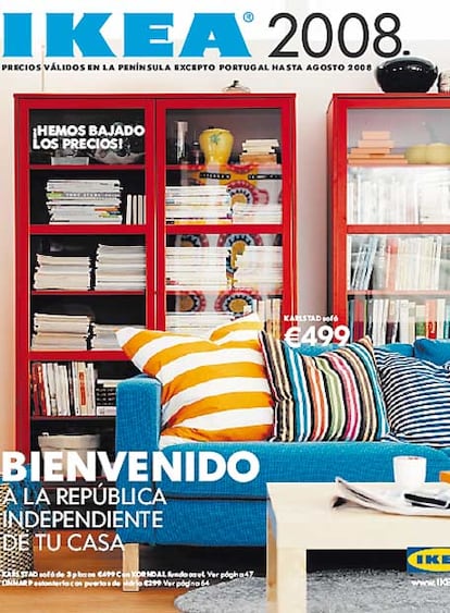 La tipografía Futura en la portada del catálogo de Ikea de 2008