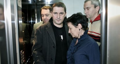 Líderes de la izquierda 'abertzale' en 2006, tras el atentado de Barajas.