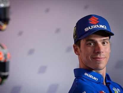 Joan Mir, durante la conferencia de prensa previa al GP de la Comunidad Valenciana.