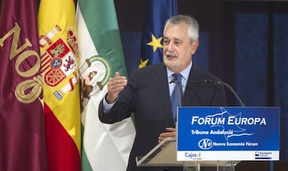 Griñán, ayer en el Forum Europa Tribuna Andalucía.