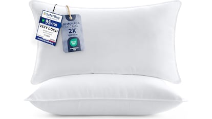 juego de dos almohadas suaves y cómodas