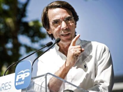 El presidente de honor del PP, José María Aznar.