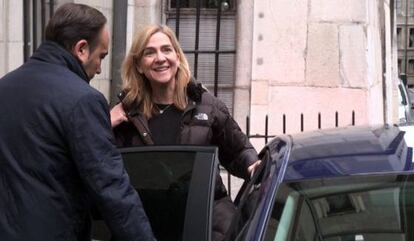La Infanta, després de conèixer els escrits de qualificació de la Fiscalia.
