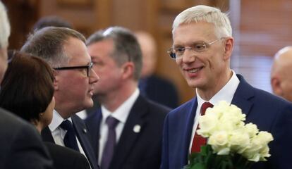 El primer ministro de Letonia, Krisjanis Karins, tras su investidura el 23 de enero de 2019.