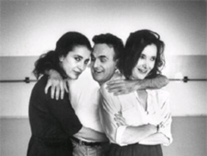 Terenci Moix, entre Irene Papas y Núria Espert, en 1992.