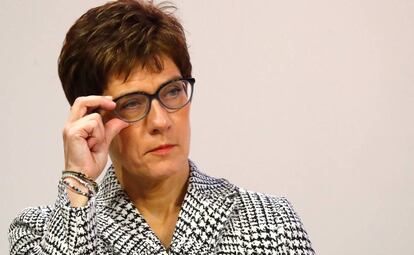 Annegret Kramp-Karrenbauer en un congreso de la CDU en Hamburgo el 7 de diciembre.