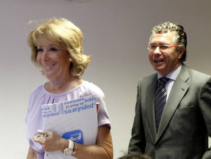 Esperanza Aguirre y Francisco Granados, en una imagen de 2011.