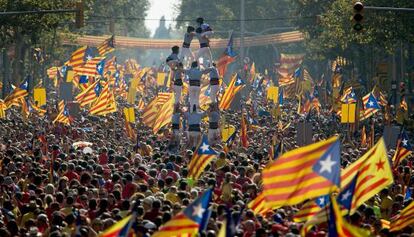 Celebració de la Diada del 2014 a Barcelona.