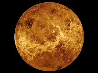 Imagen del planeta Venus facilitada por la Agencia Espacial de Estados Unidos.