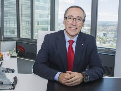 Mikel Palomera, director general de Seat España, en las oficinas de la compañía. 