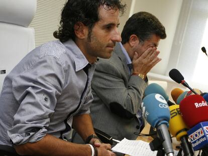 Mosquera y el gerente del Xacobeo, ayer en Teo.