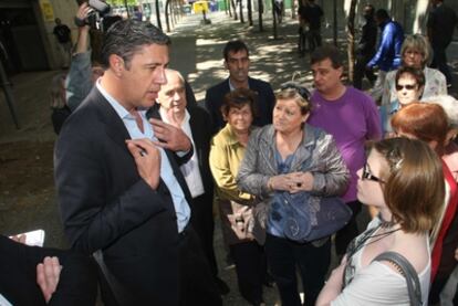 Xavier García Albiol, durante su visita a la población gerundense de Salt