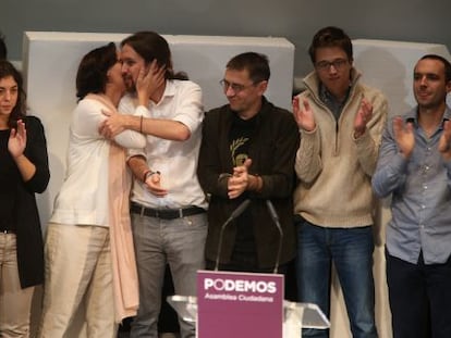 Clausura de la asamblea ciudadana de Podemos.