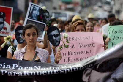 Protesta en Xalapa, Veracruz. (México).