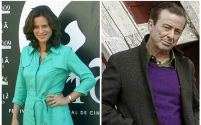 Aitana Sánchez-Gijón y Juan Diego.