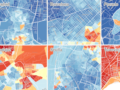 ¿Cómo de ricos son tus vecinos? El mapa de la renta de los españoles, calle a calle