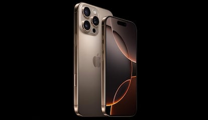 Nuevo iPhone 16 Pro  de Apple con fondo negro