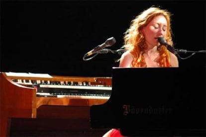 Un momento de la actuación de Tori Amos en Montreux.