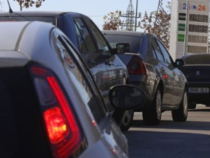 Gasolinera en Madrid.