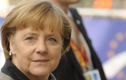 Angele Merkel, este jueves en Bruselas.