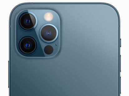 Nueva cámara de los iPhone 12 Pro y Pro Max con sensor LiDAR.