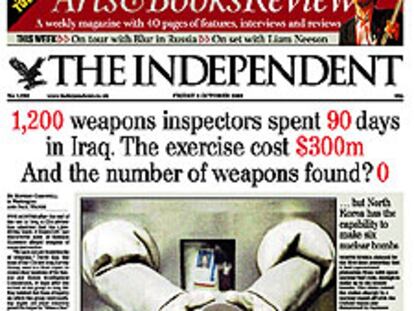 <i>The Independent</i> en formato tabloide.
