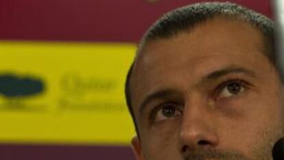 Mascherano, durante una rueda de prensa reciente.