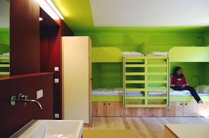 Habitación del Berchtesgaden Youth Hostel, en Alemania.