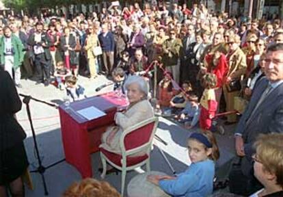 Ana María Matute, ayer en Alcalá.