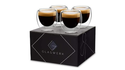 Juego de tazas de café modernas GLASWERK