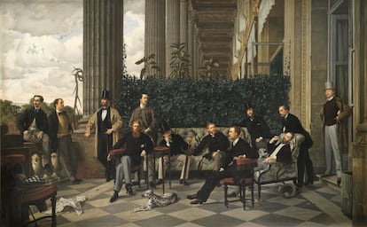 'El Círculo de la Rue Royale', 1866, de James Tissot.