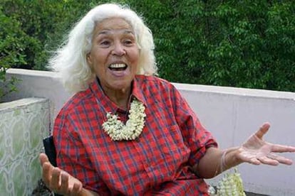 Nawal el Saadawi, en su casa de El Cairo.