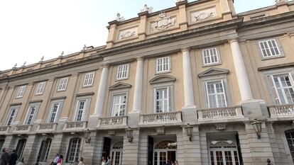 Fachada del Palacio de Liria, en Madrid.