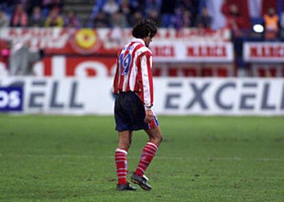 Kiko, en su último año de jugador del Atlético.