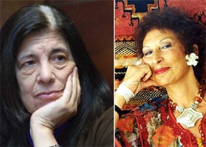 Susan Sontag (a la izquierda) y Fátima Mernissi.