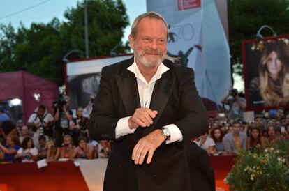El director británico Terry Gilliam llega a la presentación de su película 'The Zero Theorem'